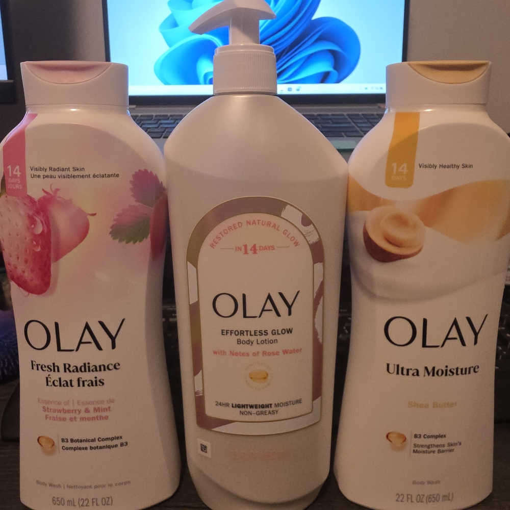 OLAY Fresh Radiance, Effortless Glow, and Ultra Moisture Set